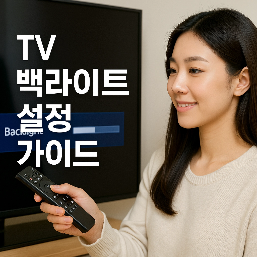 TV 백라이트 설정 가이드