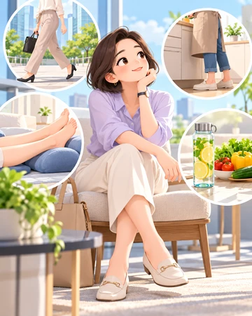다리가 붓는 이유와 혈액순환 관리 방법6
