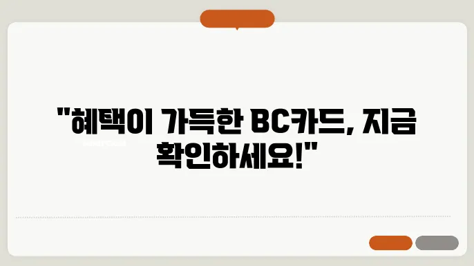 bc 카드 혜택
