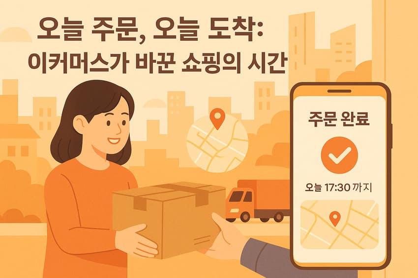 오늘 주문, 오늘 도착: 이커머스가 바꾼 쇼핑의 시간