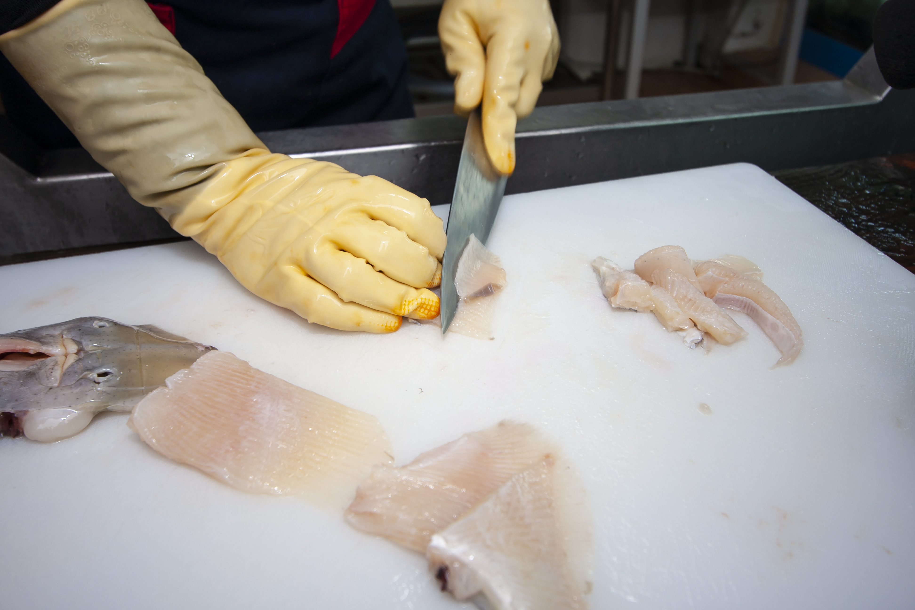 도계장 근로자 일하는 모습