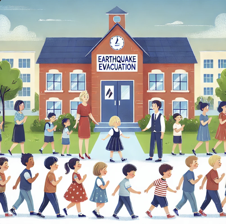 어린이 지진대피 교육