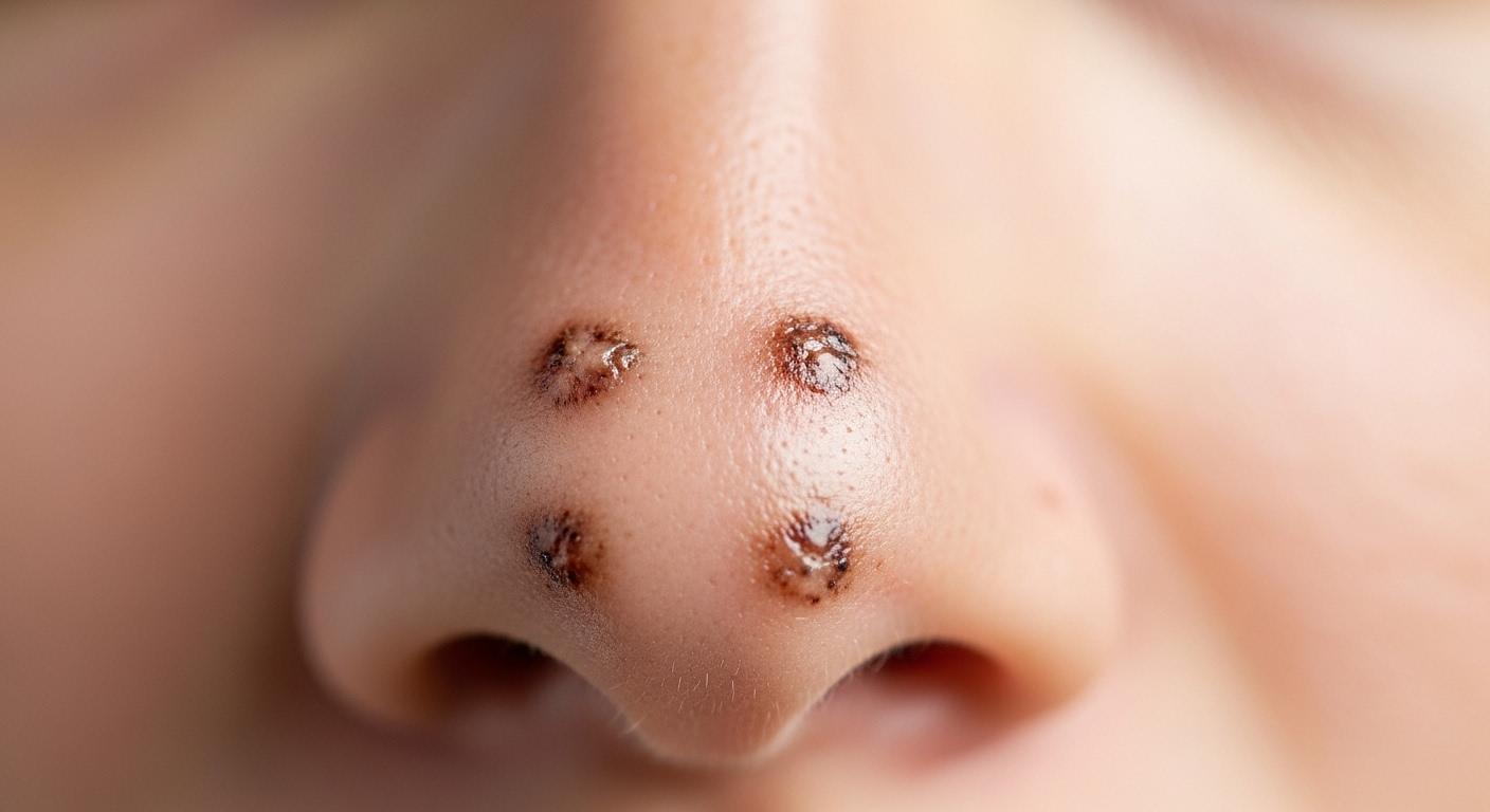 검버섯레이저 후 딱지