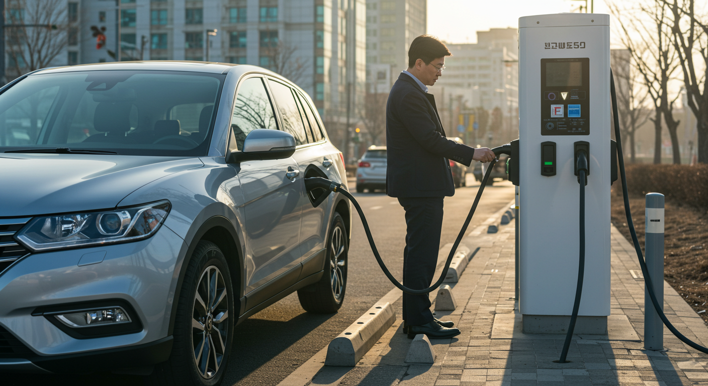 전기 수소차 주유