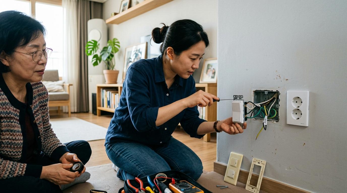 전기 스위치 및 콘센트 교체