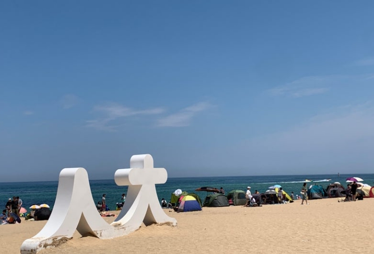 속초해수욕장-모래사장