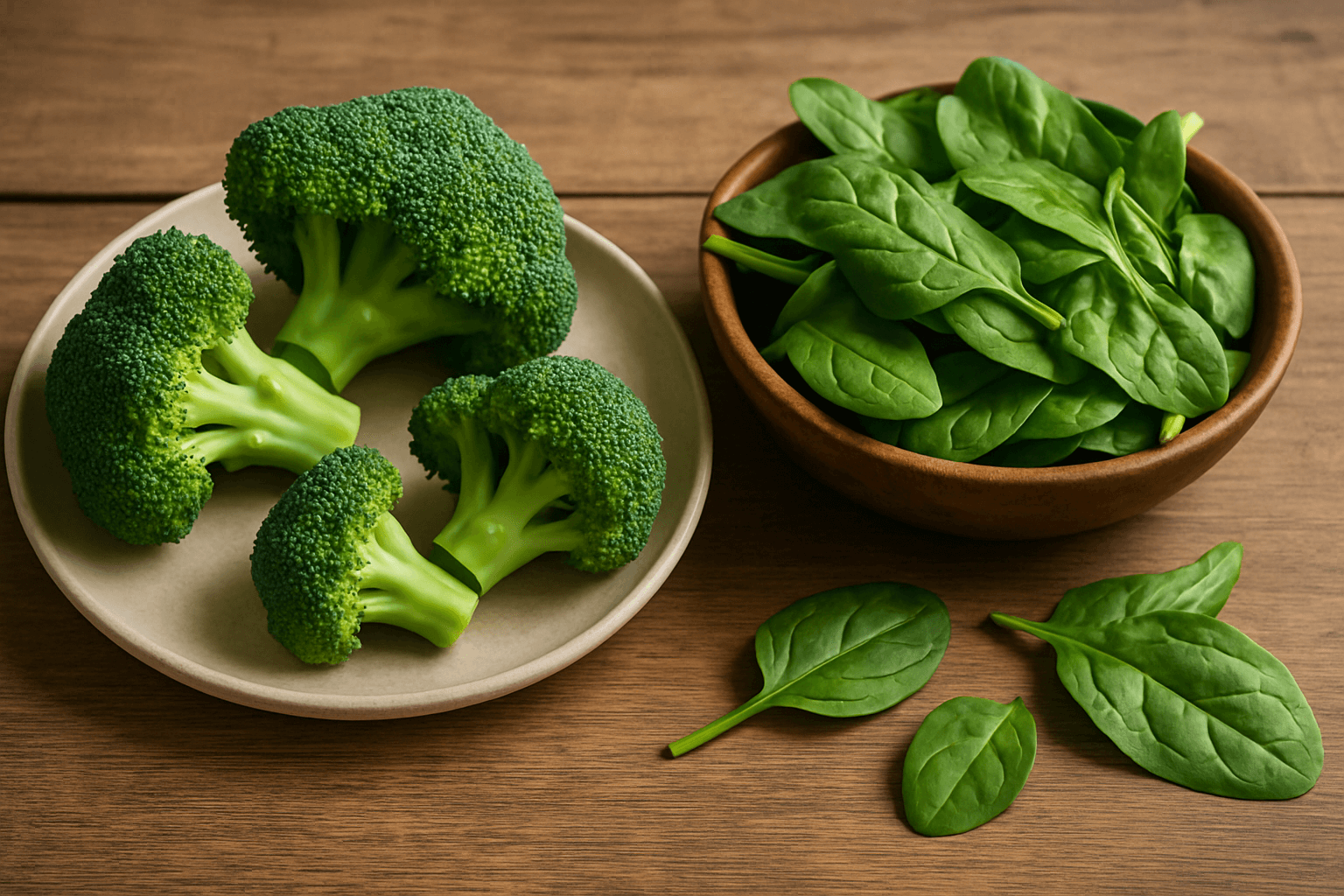 브로콜리, 시금치 - 사진