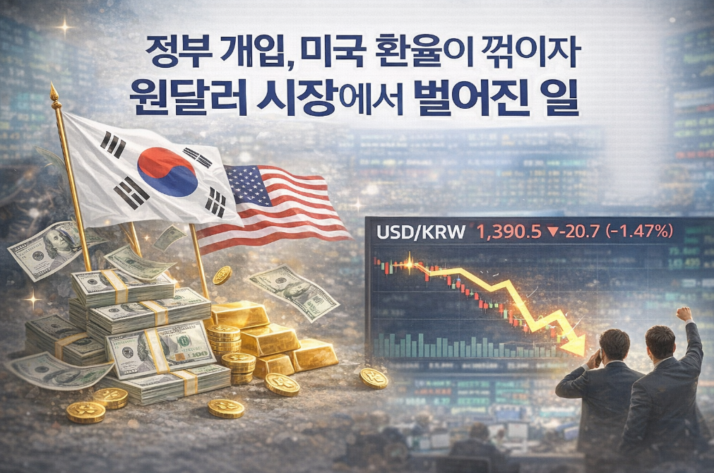 정부 개입으로 원달러 급변, 환율 시장 충격파 분석