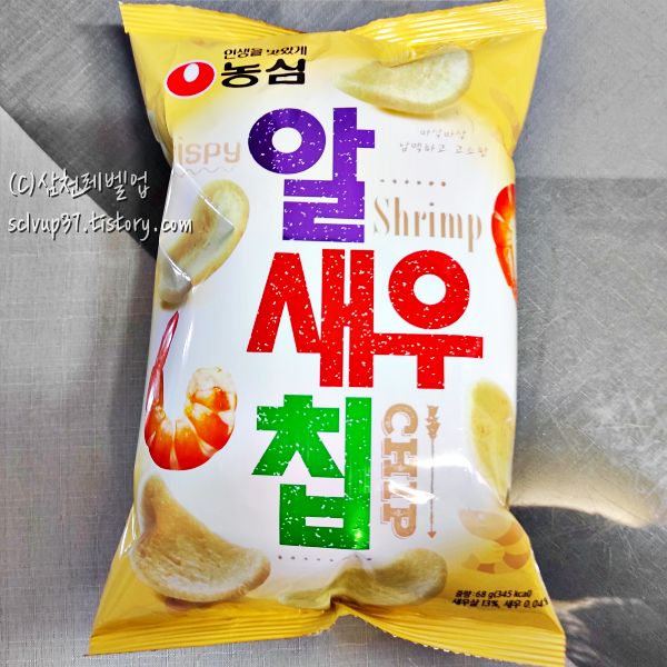 농심 알새우칩 68g