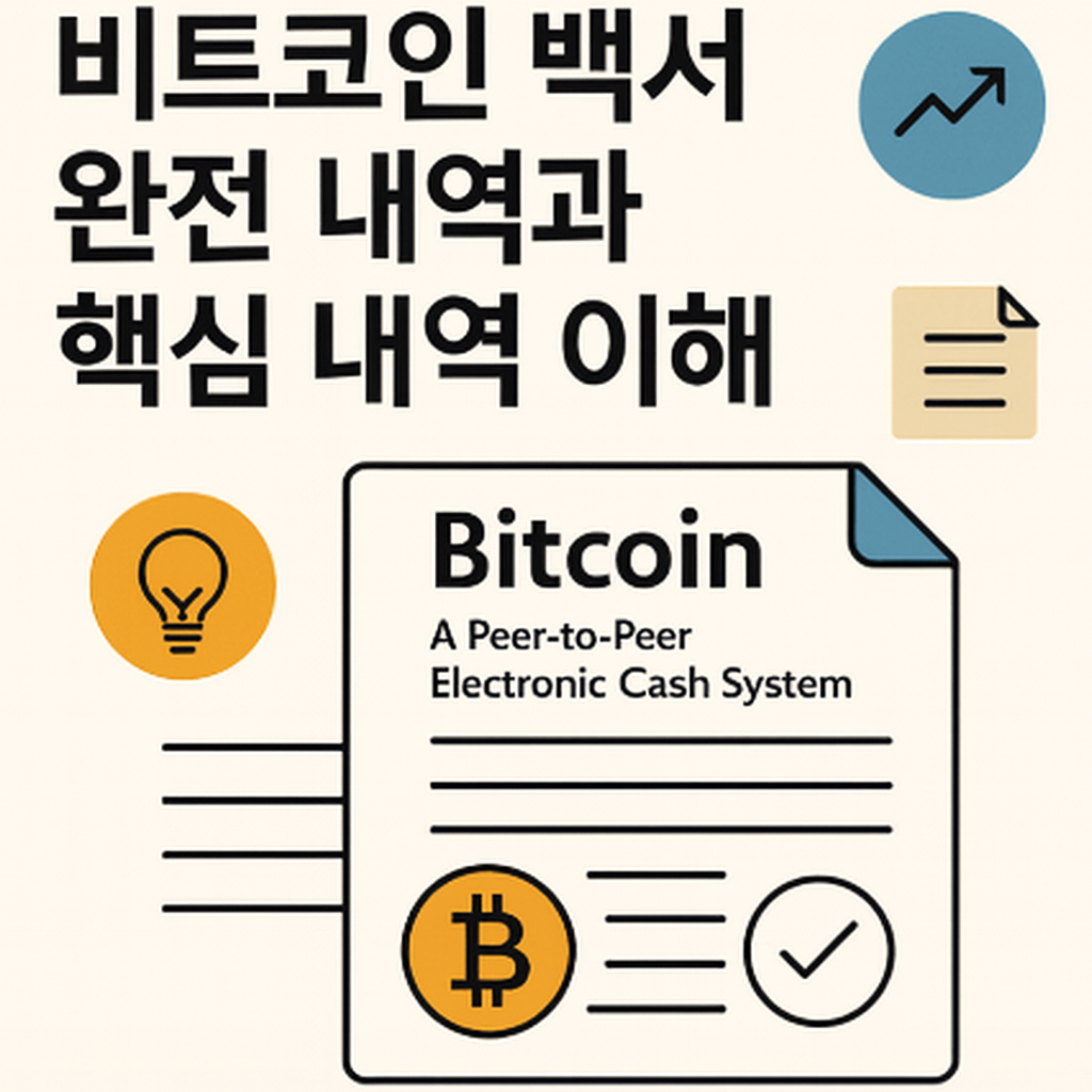 비트코인 백서 완전 내역과 핵심 내역 이해