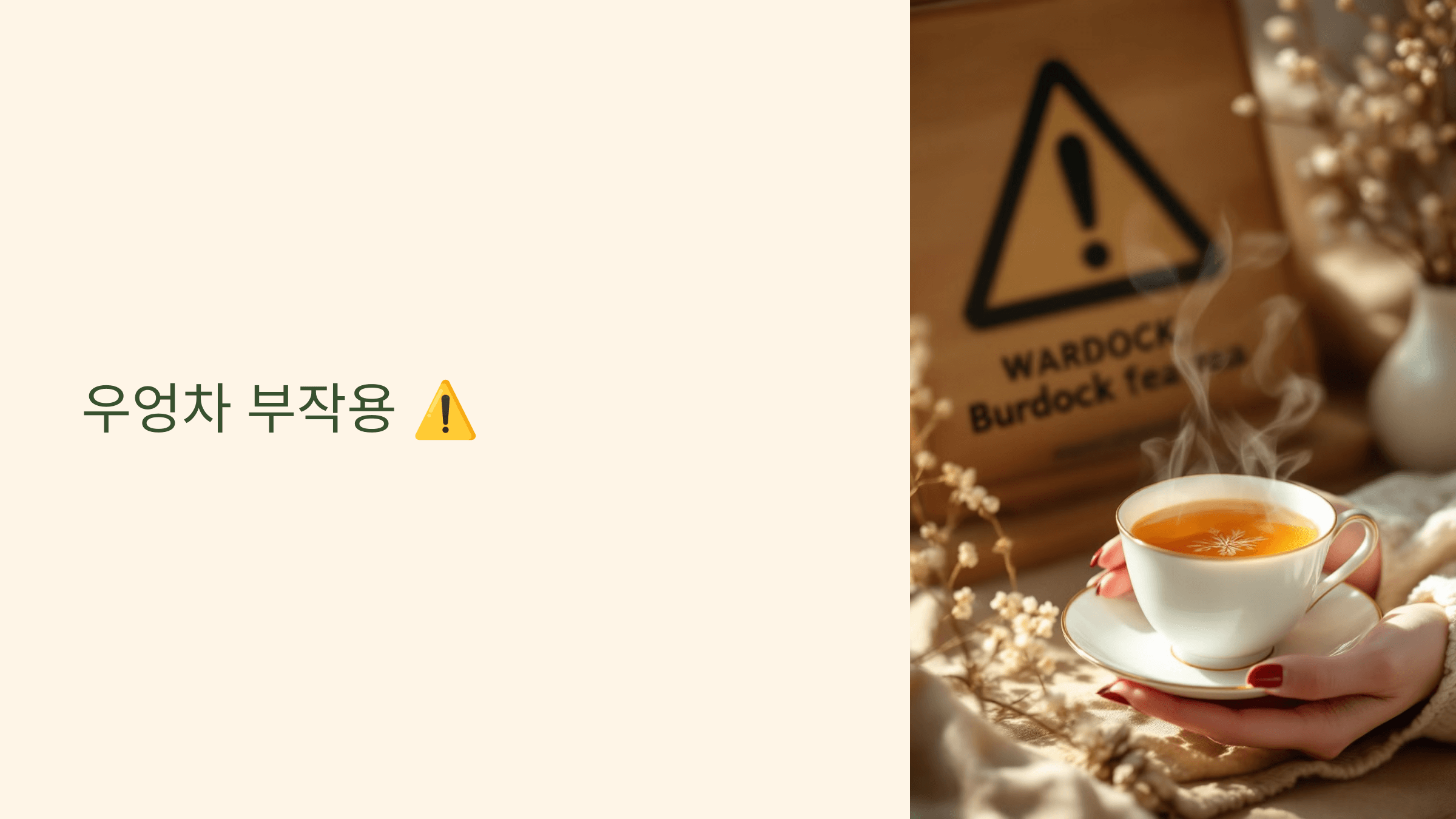 우엉차 사진입니다.