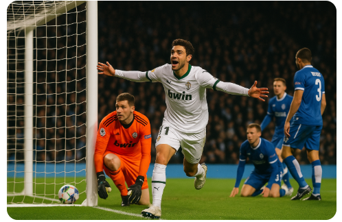 유럽축구 스타플레이어 리그별 비교 사진