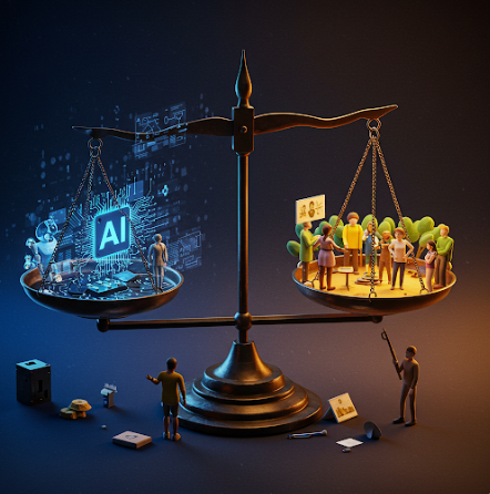 균형을 맞추는 모습