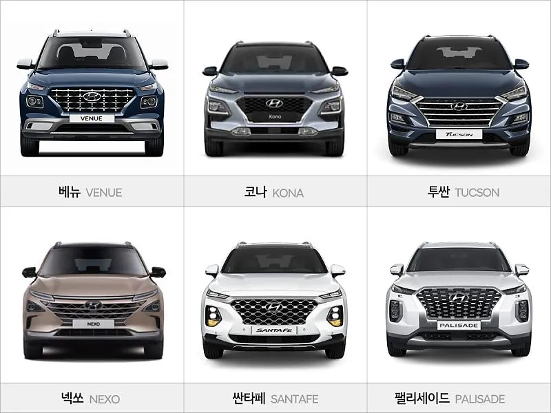 현대자동차 suv 종류 신차 소형 중형_2