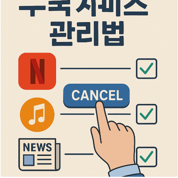구독 서비스 관리법 (넷플릭스, 음악, 뉴스)