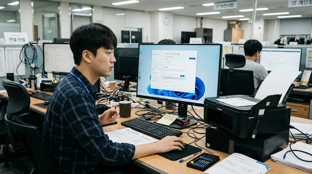 프린터 연결 오류 해결 방법, 갑자기 인쇄가 되지 않을 때 확인해야 할 사항