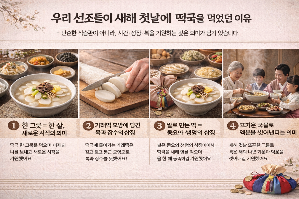 새해 떡국의 숨겨진 의미와 효능, 조상들의 지혜가 담긴 이유