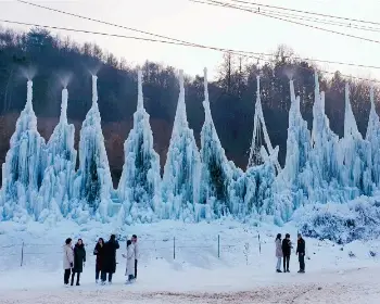 청양 알프스마을 칠갑산 얼음분수축제_1