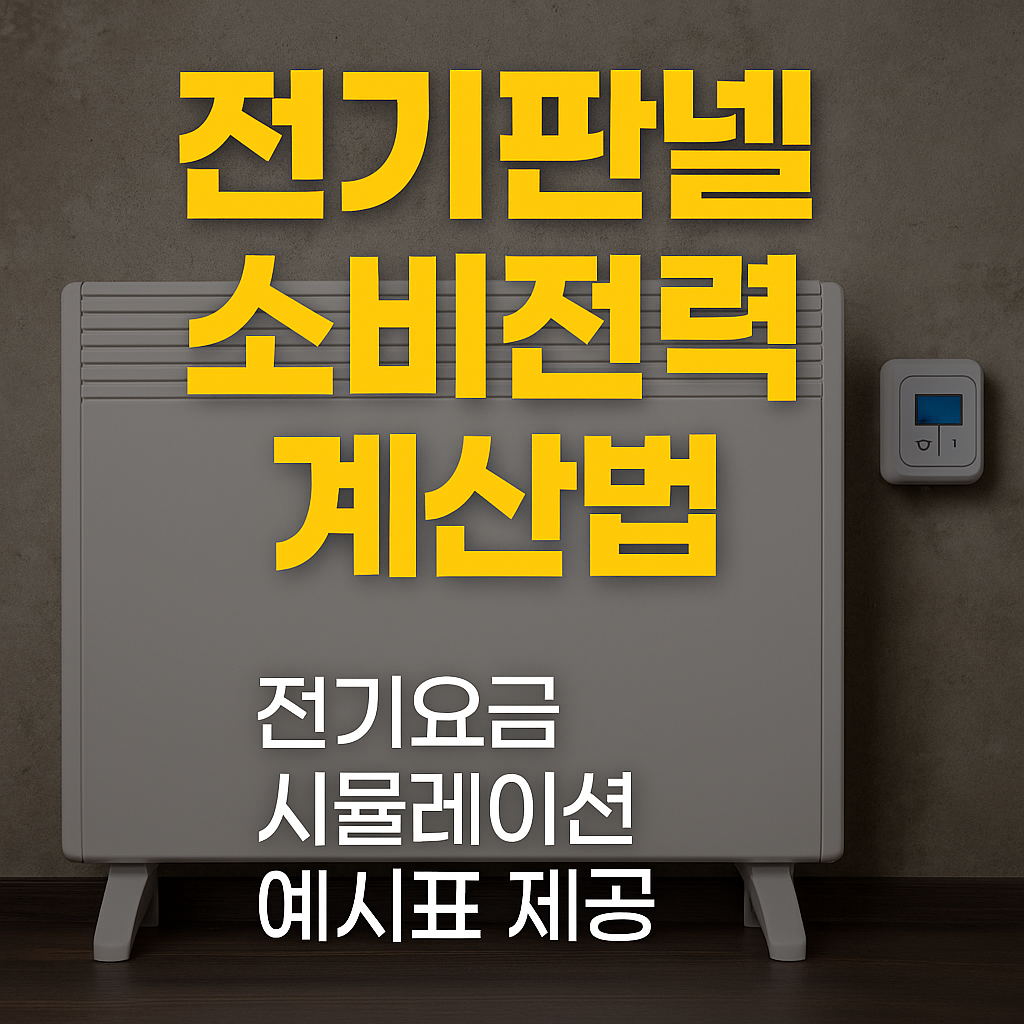 소비전력 계산법