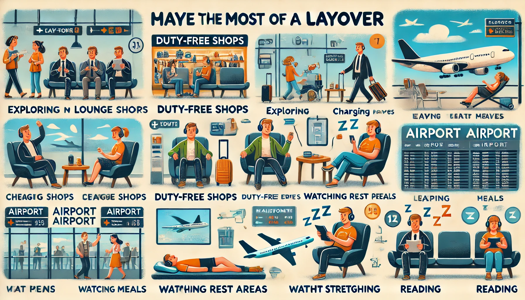 공항에서 기다리는 시간 알차게 보내는 방법