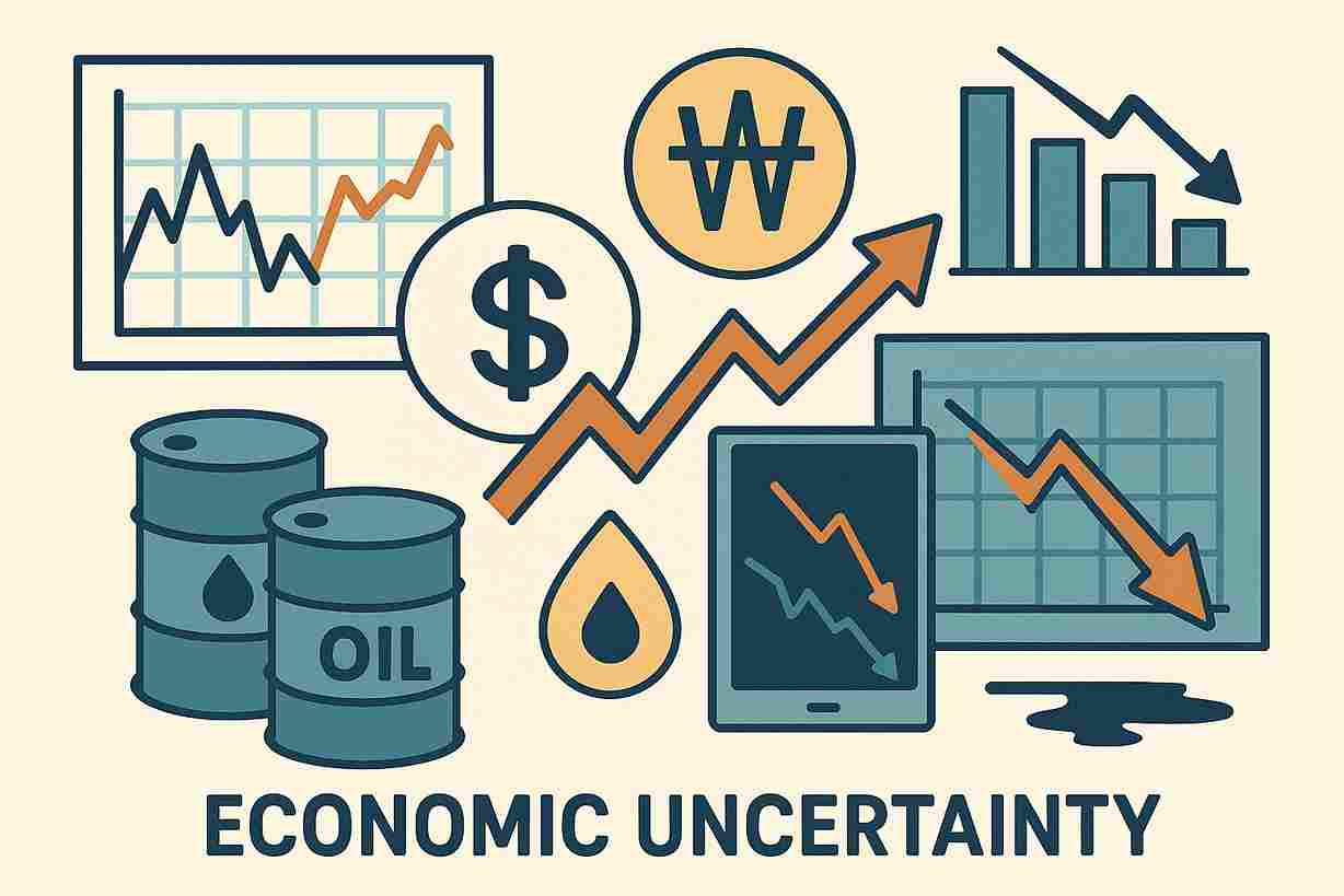 원달러환율 하락 유가변동성과 코스피 영향