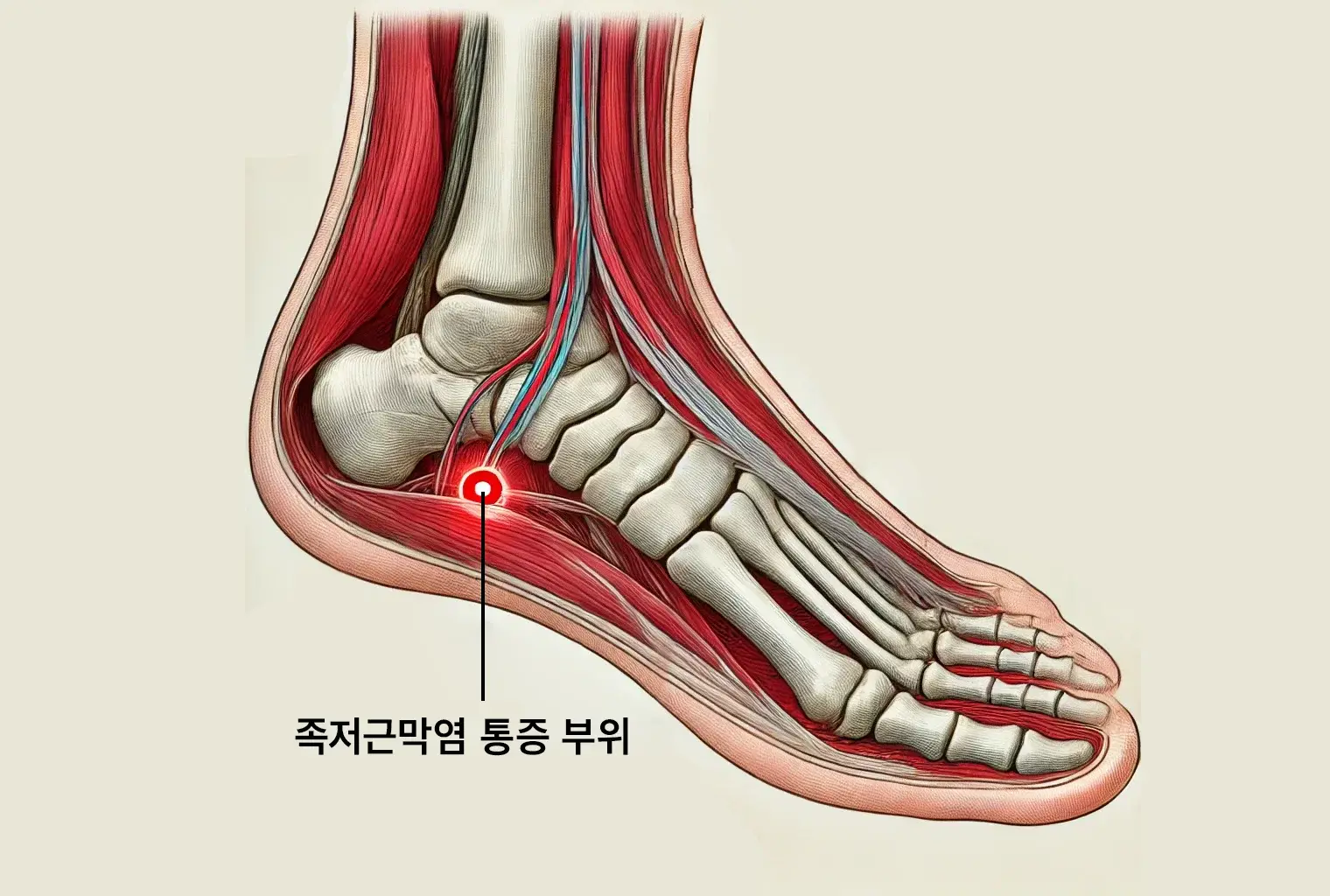 족저근막염 통증 부위