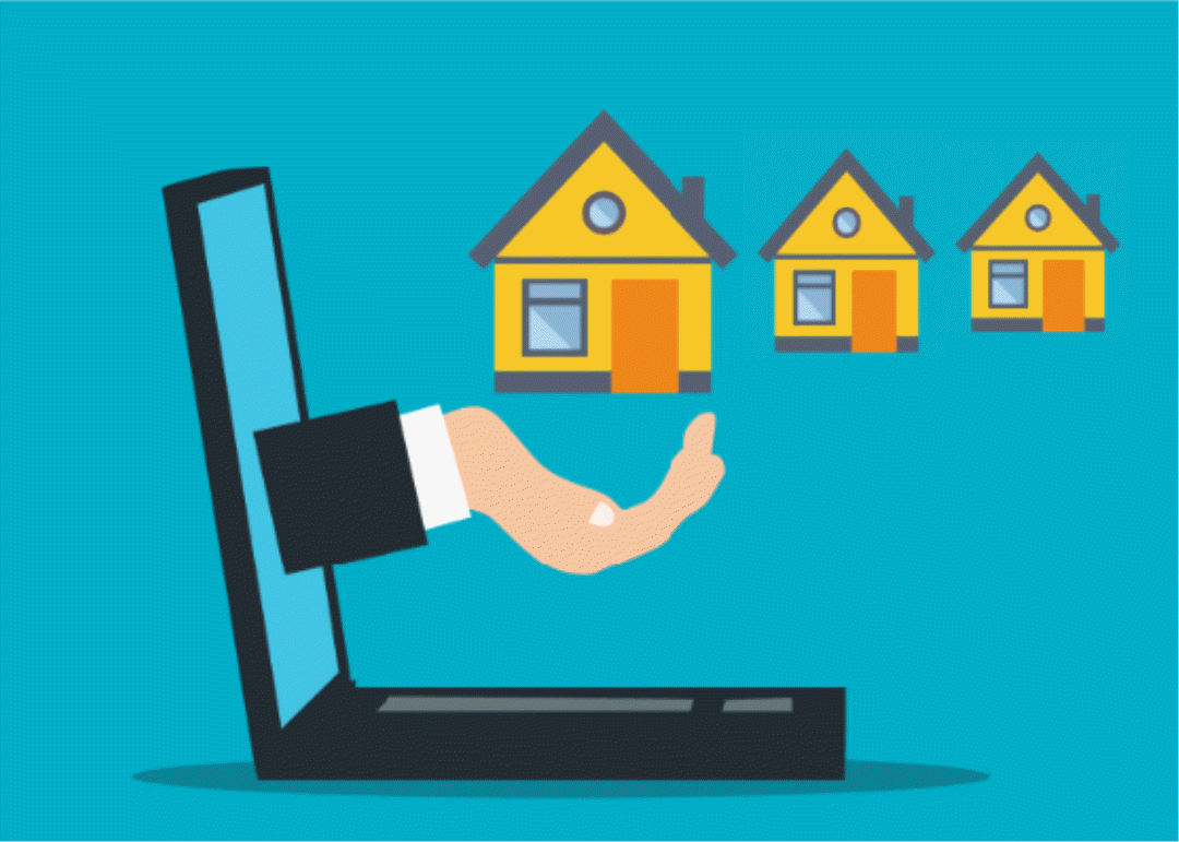 손위에 집이 3채