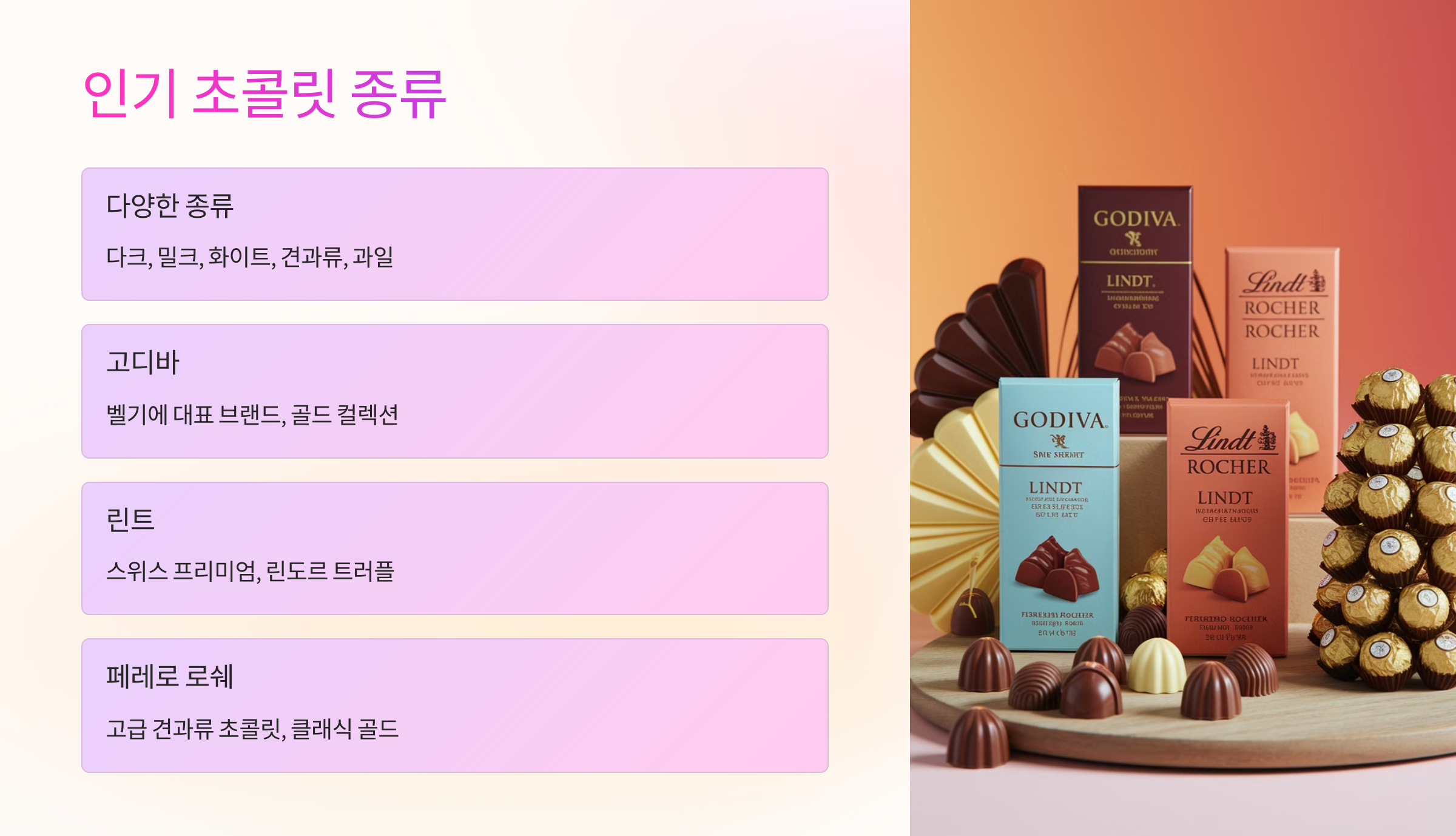 🍫 화이트데이에 추천하는 초콜릿