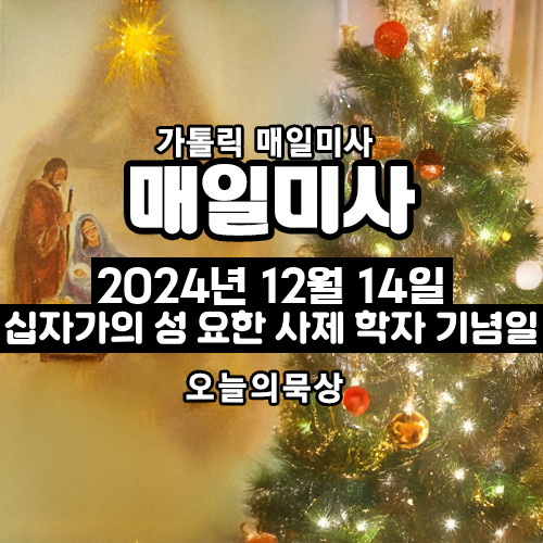 2024년 12월 14일 매일미사 십자가의 성 요한 사제 학자 기념일 오늘의 묵상