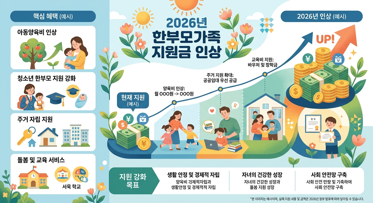 한부모가족 지원금 인상