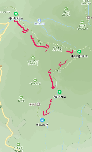 어리목에서영실등산코스