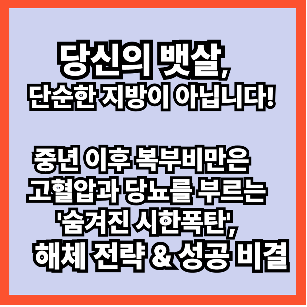 뱃살빼기 성공전략