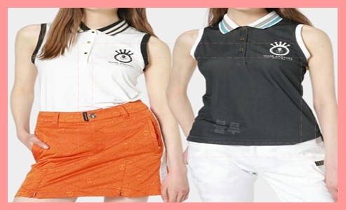 여성 골프 민소매 티셔츠