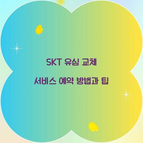 SKT 유심 교체 서비스 예약