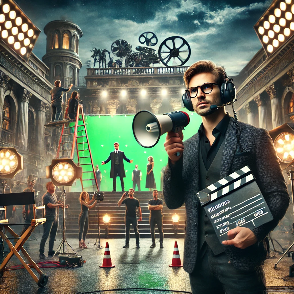 블록버스터 영화 감독의 사진