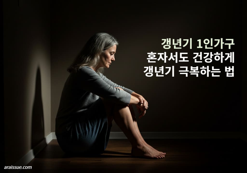 갱년기 1인가구 혼자서도 건강하게 갱년기 극복하는 방법