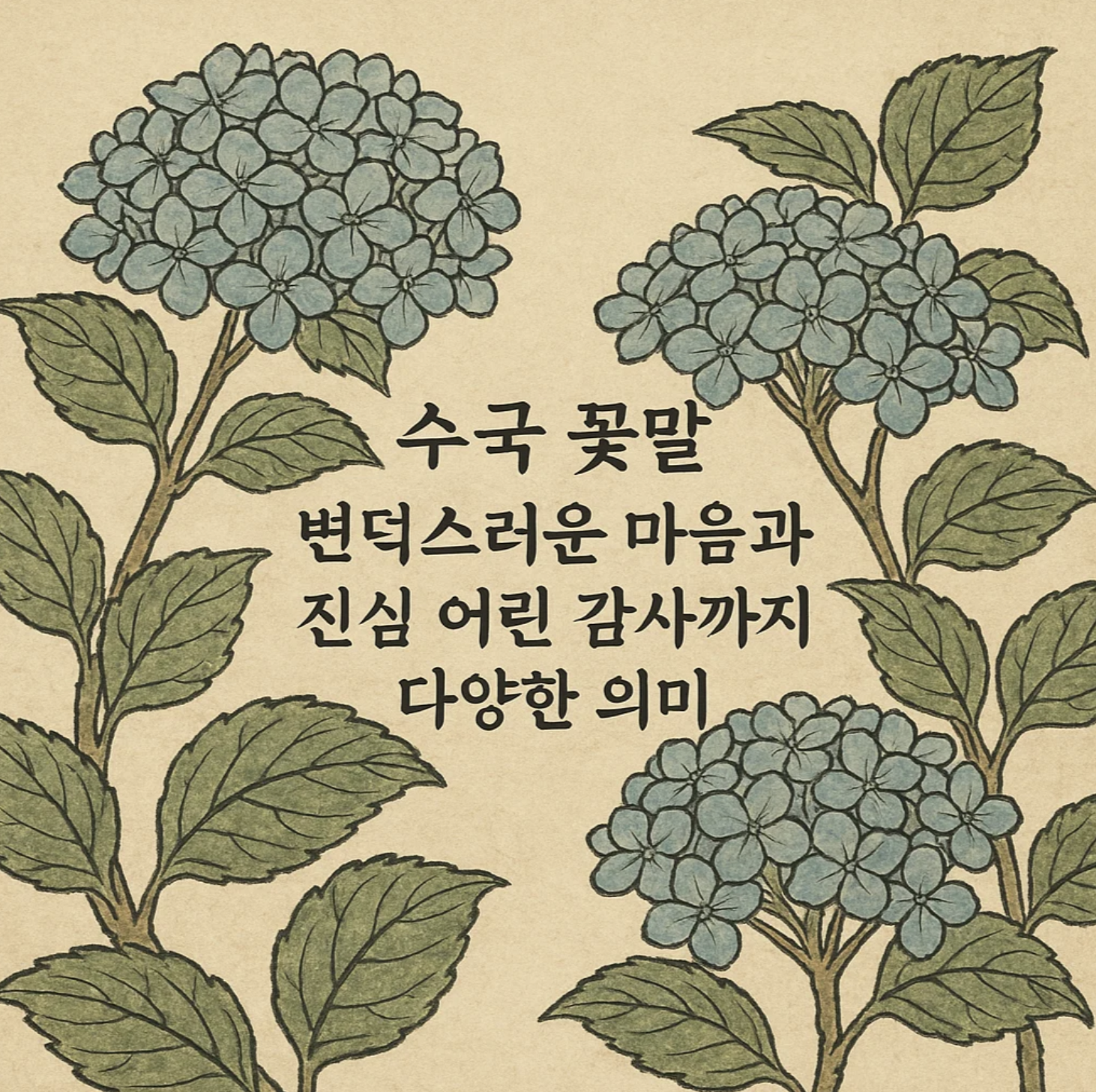 수국 꽃말 변덕스러운 마음과 진심 어린 감사까지 다양한 의미