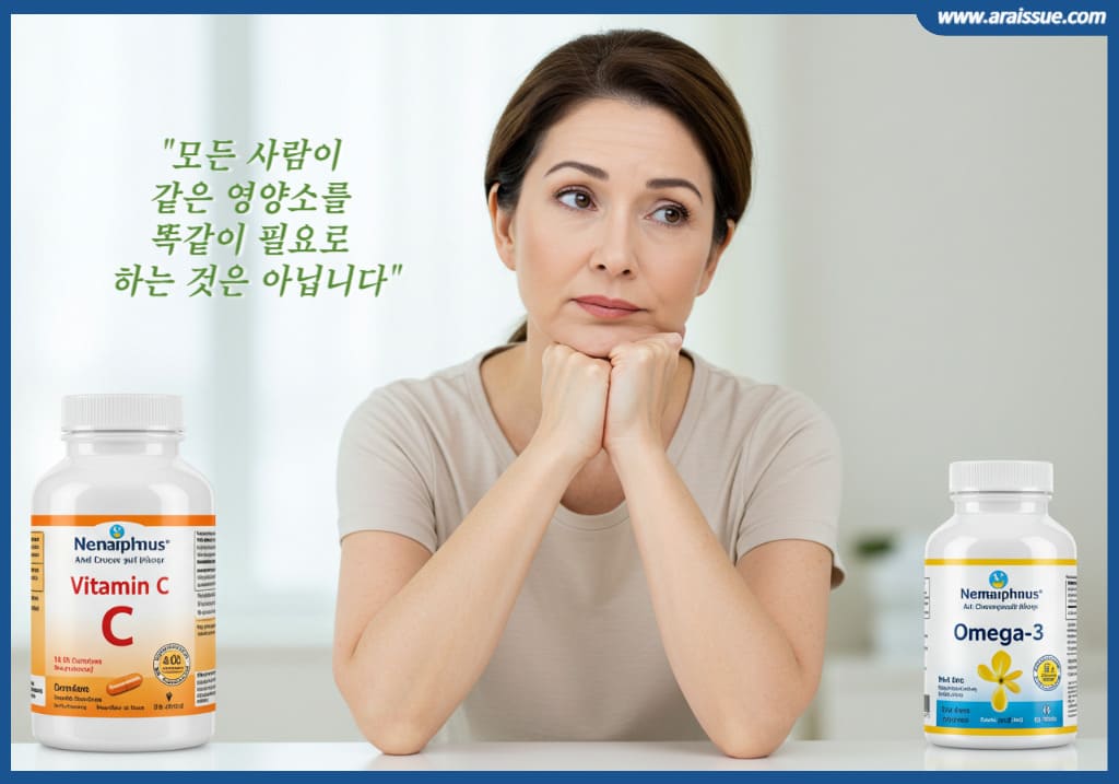 모든 사람이 같은 영양소를 똑같이 필요로 하는 것은 아닙니다.