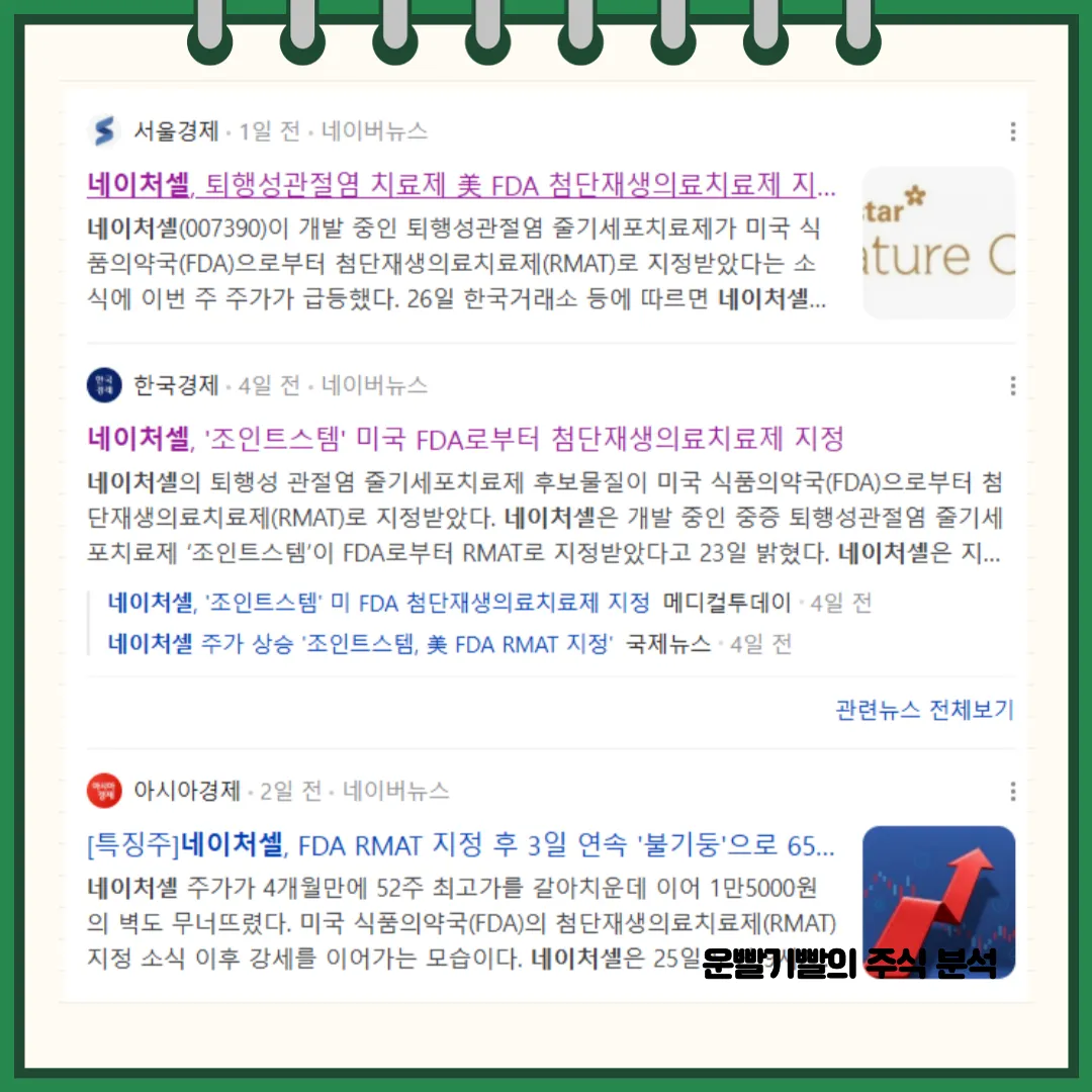 네이처셀 뉴스