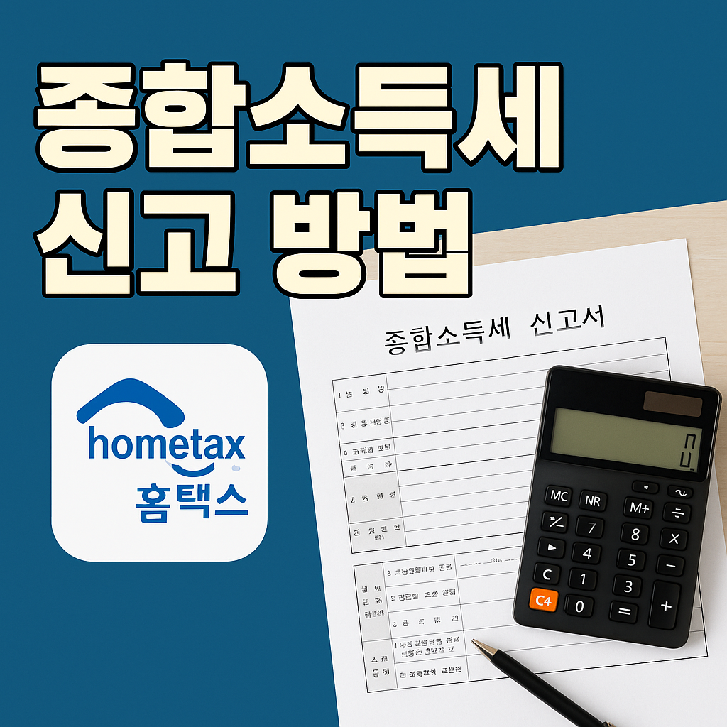 초보자도 따라하는 종합소득세 신고 방법