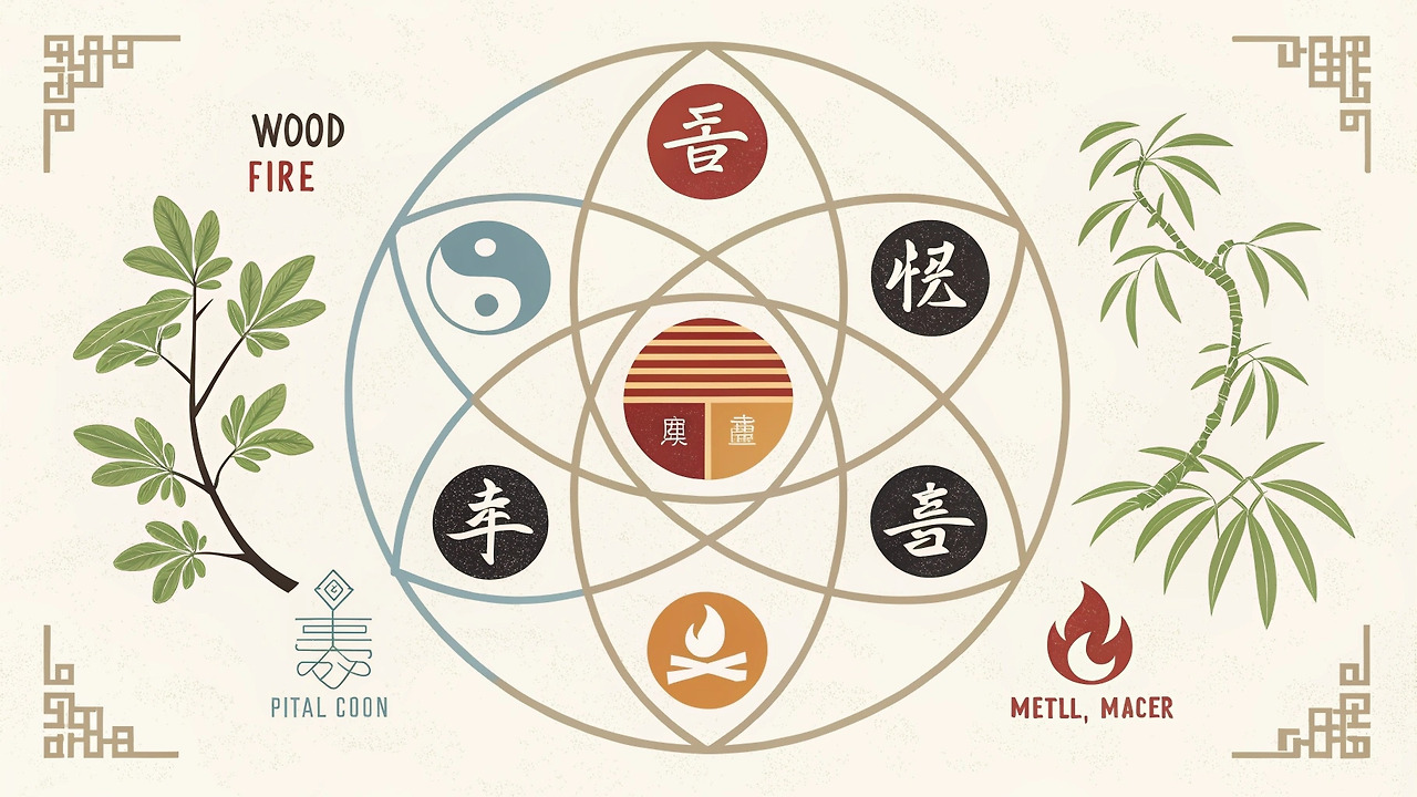 오행을 설명한 그림