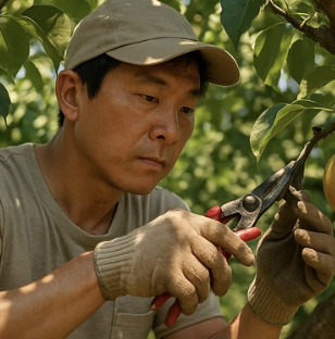 열매가 주렁주렁! 맛있는 배를 위한 배나무 가지치기 황금 시기와 비법