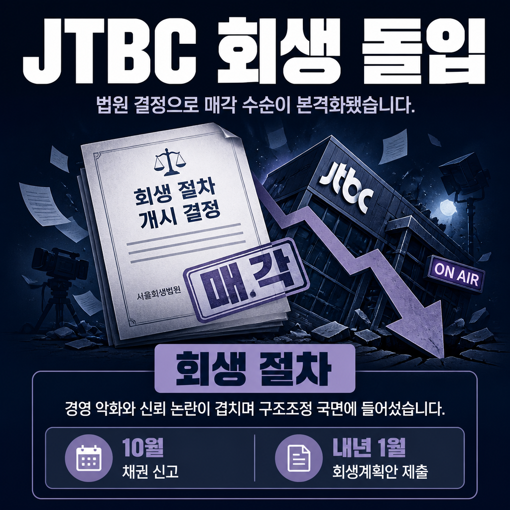 JTBC 회생 돌입