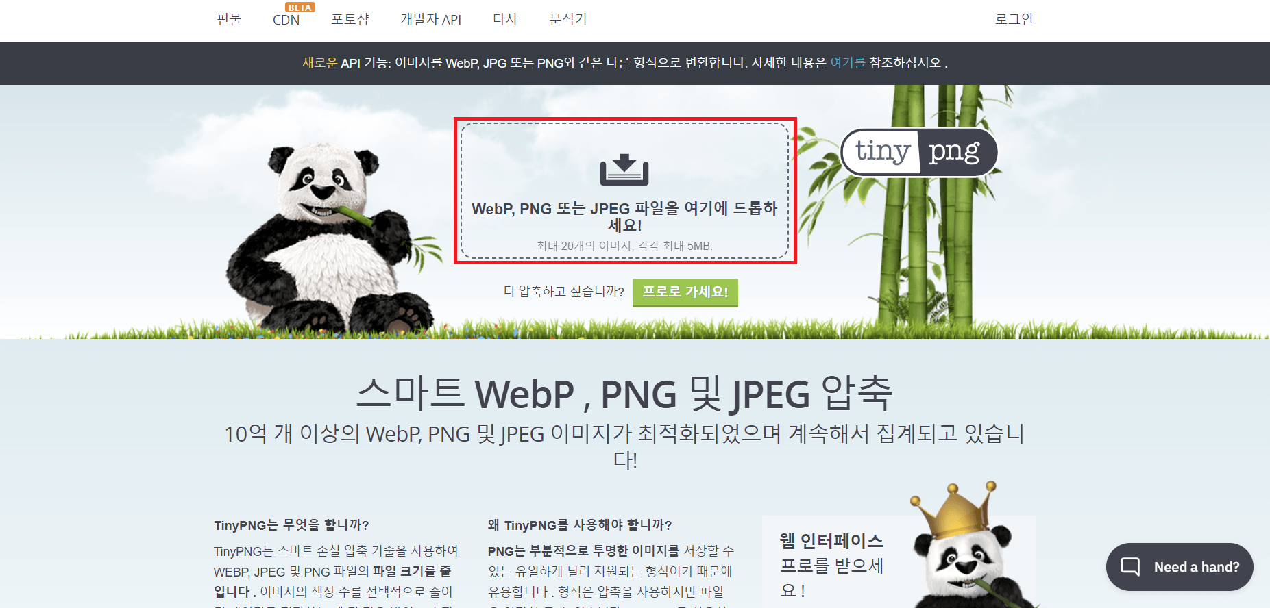 tinypng 클릭