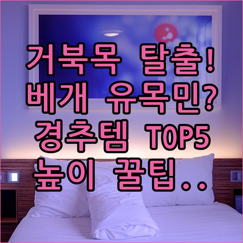 거북목 일자목 통증 완화 경추 베개 ..