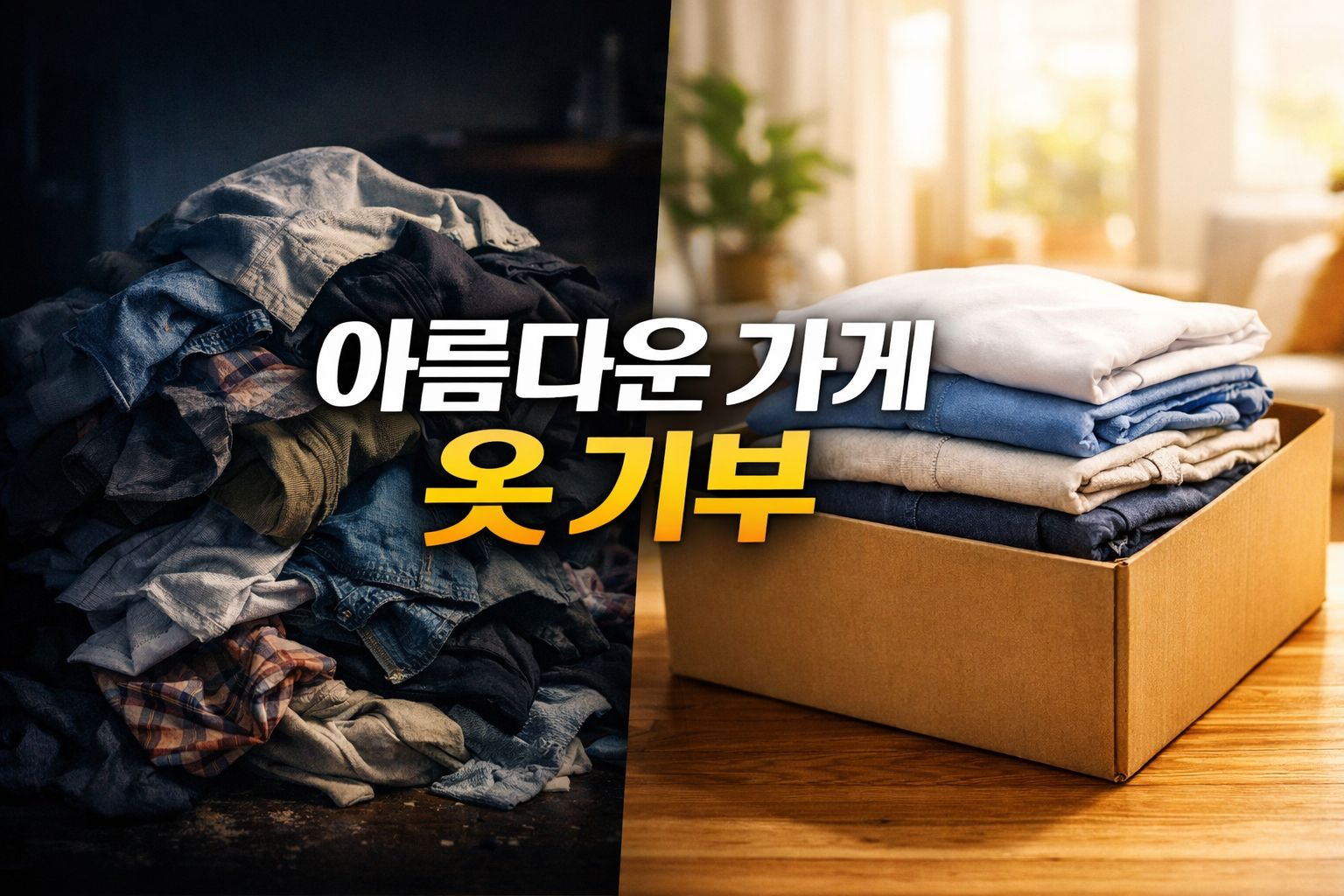 아름다운 가게 옷 기부, 이렇게 하면 최대 효과