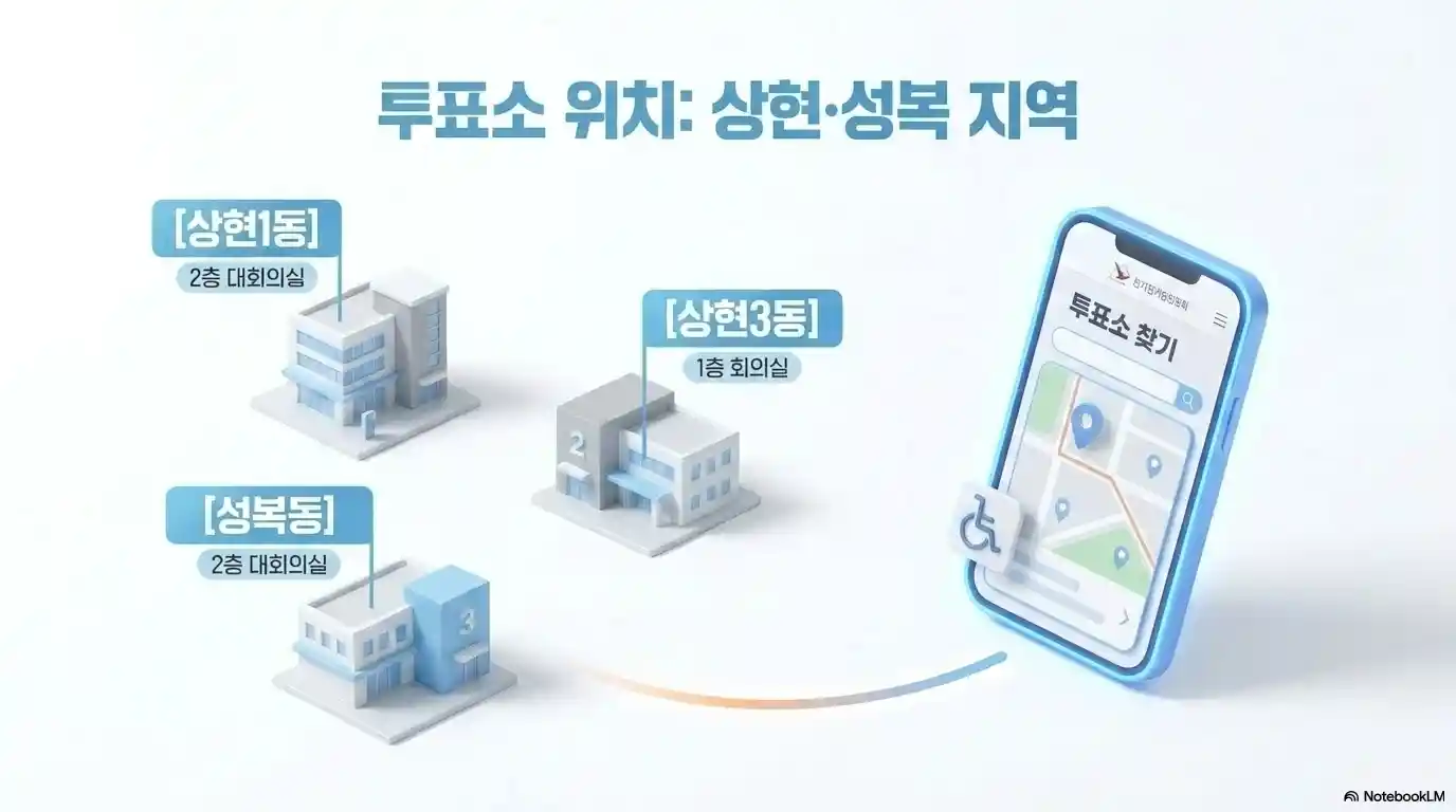 용인시 수지구 사전투표소 위치 상현1동 상현 3동, 성복동