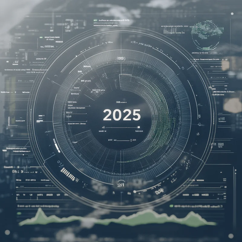 미래지향적인 디지털 인터페이스에서 2025년 월배당 ETF 수익률을 예측하는 현대적인 인포그래픽. 낙관적인 금융 성장 강조.