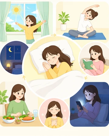 수면관리 생활 리듬 변화 설명5
