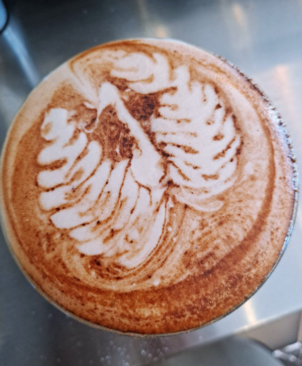 라떼아트 백조날개2